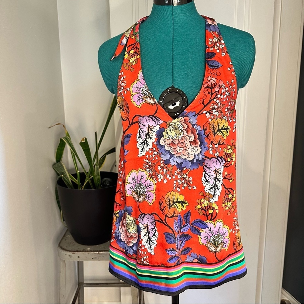 NWT Express floral halter top small resort wear